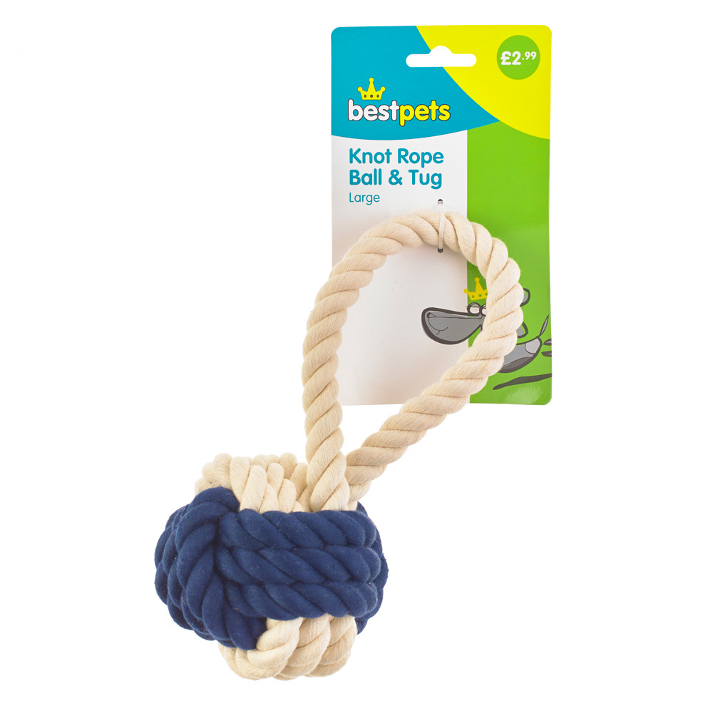 Bestpets Knot Rope Ball & Tug Large PMP £2.99