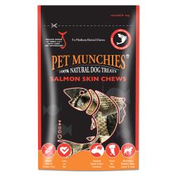 Pet Munchies 100% Natural Medium Salmon Skin Chews