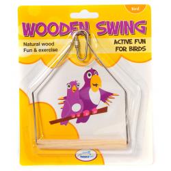 Happy Pet Wooden Bird Swing