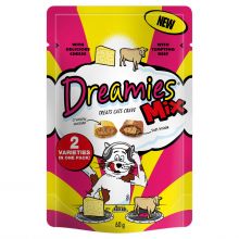 Dreamies Mix Cat Treats with Delicious Cheese & Tempting Beef 60g
