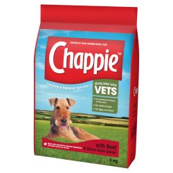 CHAPPIE Dog Complete Dry with Beef & Wholegrain Cereal 3kg