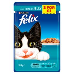 Felix Pouch Tuna in Jelly 3/£1