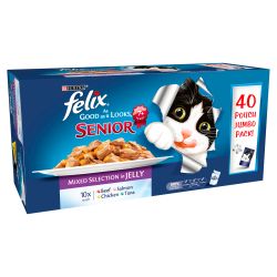 Felix Pouch As Good As It Looks Senior Mixed Selection in Jelly 40 pack