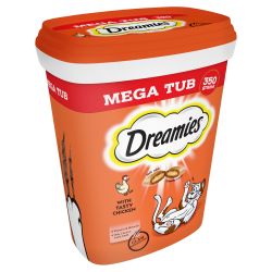 Dreamies Mega Pack Chicken Adult Cat Treat 350g