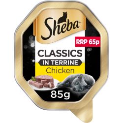 Sheba Classics Cat Tray with Chicken in Terrine 85g PM 2 for £1.20