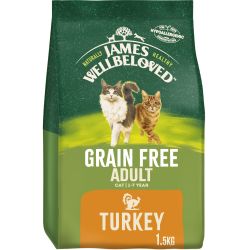 JAMES WELLBELOVED Cat Adult No Cereals Turkey & Veg 1.5kg