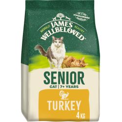 JAMES WELLBELOVED Cat Senior Turkey & Rice 4kg