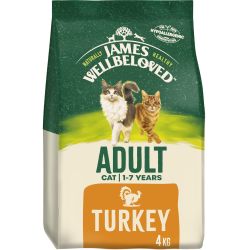 JAMES WELLBELOVED Cat Adult Turkey & Rice 4kg