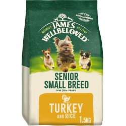 James Wellbeloved Senior Small Breed Dry Dog Food Turkey & Rice