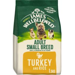 James Wellbeloved Adult Small Breed Complete Dry Dog Food Turkey
