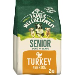 James Wellbeloved Senior Complete Dry Dog Food Turkey & Rice 
