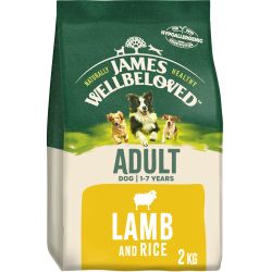 JAMES WELLBELOVED Lamb & Rice Kibble Adult Maintenance 2kg