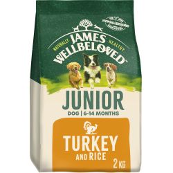 James Wellbeloved Junior Complete Dry Dog Food Turkey & Rice