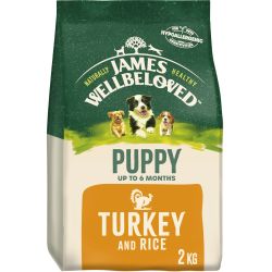 James Wellbeloved Puppy Complete Dry Dog Food Turkey & Rice
