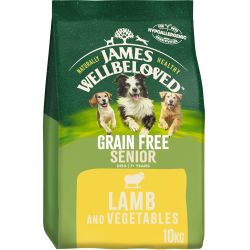 James Wellbeloved Grain Free Senior Dry Dog Food Lamb & Veg