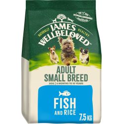 James Wellbeloved Adult Small Breed Dry Dog Food Fish & Rice 