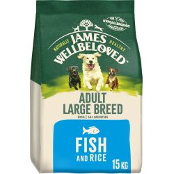 James Wellbeloved Adult Large Breed Dry Dog Food Fish & Rice 