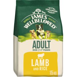 JAMES WELLBELOVED Lamb & Rice Kibble Adult Maintenance 15kg