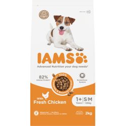 IAMS for Vitality Adult Small & Medium Dog Food with Fresh chicken