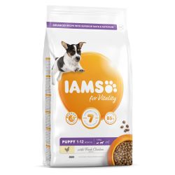 IAMS for Vitality Puppy Small & Medium Dog Food with Fresh chicken