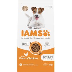 IAMS Advanced Nutrition Dog with fresh chicken small & medium breed 8+ Years