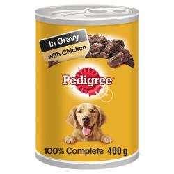 Pedigree Adult Wet Dog Food Tin Chicken in Gravy 