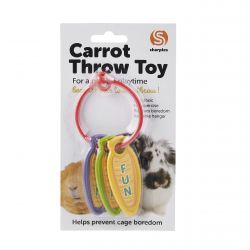 Small 'N' Furry Carrot Throw Toy