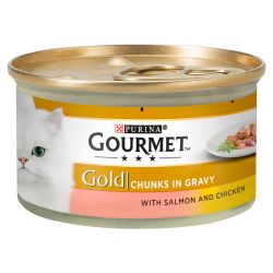 Gourmet Gold Salmon & Chicken in Chunks in Gravy