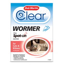 Bob Martin Clear Spot On Wormer - Cats & Kittens