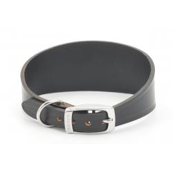 Ancol Whippet Collar Leather Black