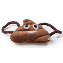 aniMate Plush Poo Emoji Squeaky Dog Toy