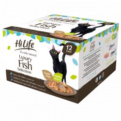 HiLife It's Only Natural Luxury Fish Selection in sauce 12 x 70g Multipack