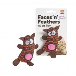 Faces 'n' Feathers Alien Cat Toy