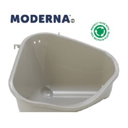 Moderna Corner Litter Pan Medium Warm Grey