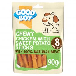 Good Boy Chewy Chicken & Sweet Potato Sticks