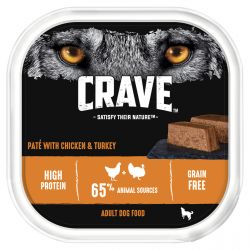 CRAVE Dog Tray with Chicken & Turkey in Loaf 300g