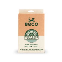 Beco Compostable Poop Bags with Handles, Unscented, 96 Pack