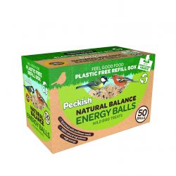 Peckish Natural Balance 50 Energy balls - Plastic Free Packaging 
