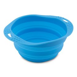 Beco Collapsible Travel Bowl, Blue, Medium