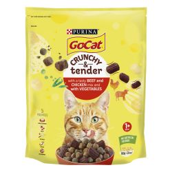 Go-Cat Crunchy & Tender with Beef and Chicken Dry Cat Food