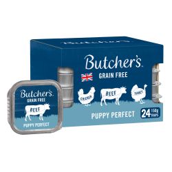  Butcher's Puppy Perfect Dog Food Trays 24pk