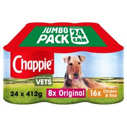 Chappie Adult Wet Dog Food Tins Favourites in Loaf 24pk