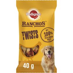 Pedigree Ranchos Twists Adult Dog Treats Chicken Sticks