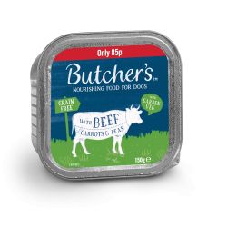 Butcher's Beef & Veg Alu Tray 1x150g PMP 85p