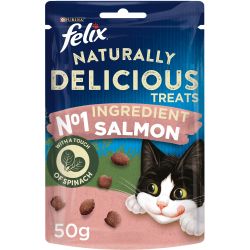 Felix Naturally Delicious Treats Salmon & Spinach