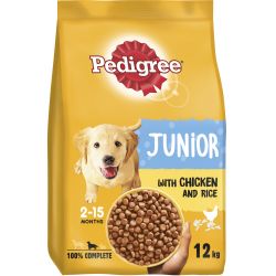 Pedigree Puppy/Junior Medium Dog Complete Dry with Chicken and Rice 