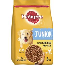 Pedigree Puppy/Junior Medium Dog Complete Dry with Chicken and Rice
