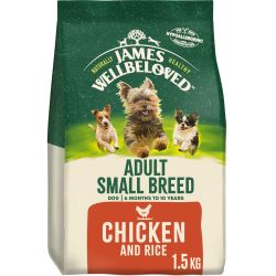James Wellbeloved Adult Small Breed Dry Dog Food Chicken & Rice 