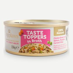 Applaws Taste Toppers Wet Dog Food Chicken Salmon Vegetables Broth Tin 