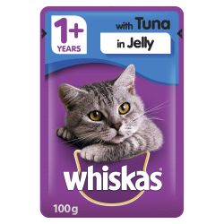 Whiskas Adult Wet Cat Food Pouches Tuna in Jelly